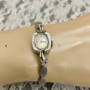 Omega 14K with Diamonds, Swiss Made Mechanical Ladies Watch A7484