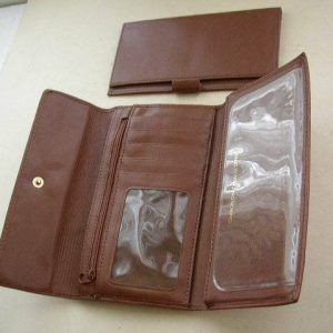 Vintage, Genuine Leather, 7in x 4in Brown Wallet