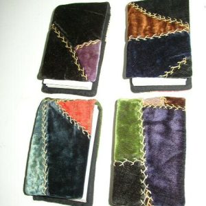 Vintage, Set of 4 Bridge Pads with Velvety Fabric Covering