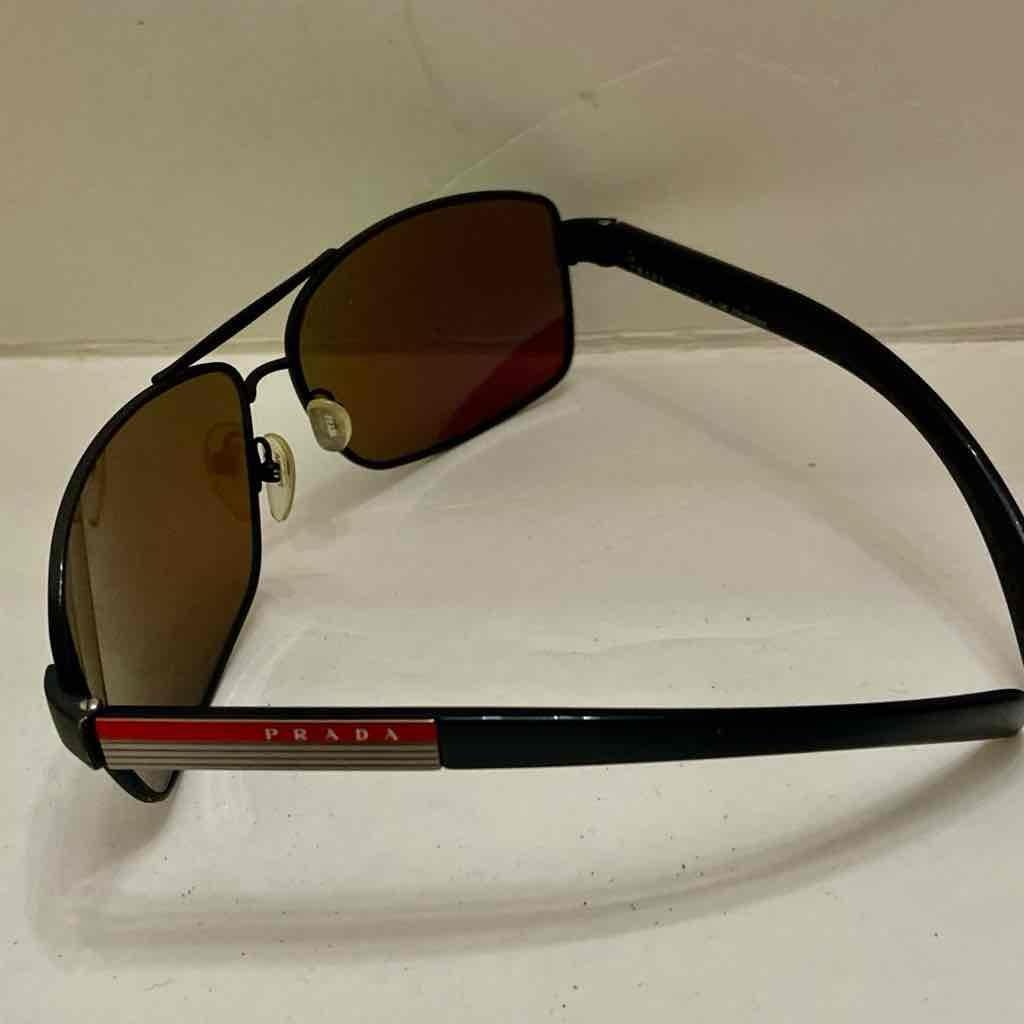 Prada - Italy Polarized Mirrored Aviator Sunglasses SPS 541 65-14 5AV-5Z1 125 3P