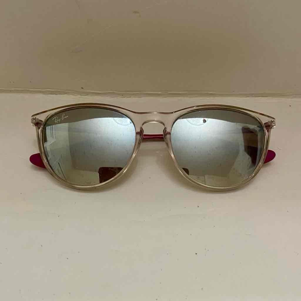 Ray-Ban Junior Mirrored Silver and Pink Sunglasses RJ9060S 7032/B8 50-15 130 3N