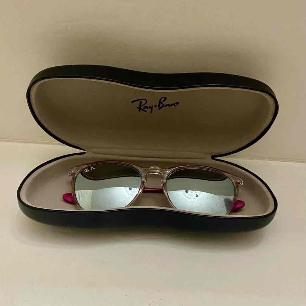 Ray-Ban Junior Mirrored Silver and Pink Sunglasses RJ9060S 7032/B8 50-15 130 3N