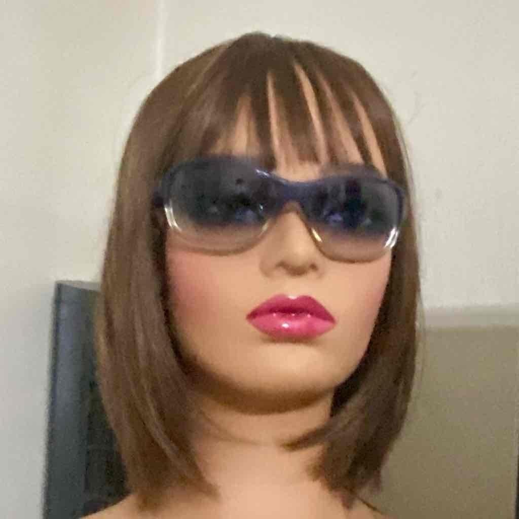 Chloe 120 Gradient Blue-Gray Sunglasses with Black Case