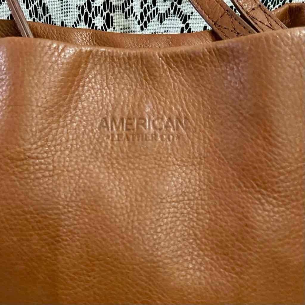 Vintage American Leather Co., Brown Leather Shoulder Bag
