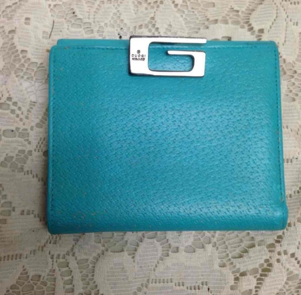 Vintage Gucci Italy, Brown Mono Beige Leather Handbag 13in x 9in x 4in