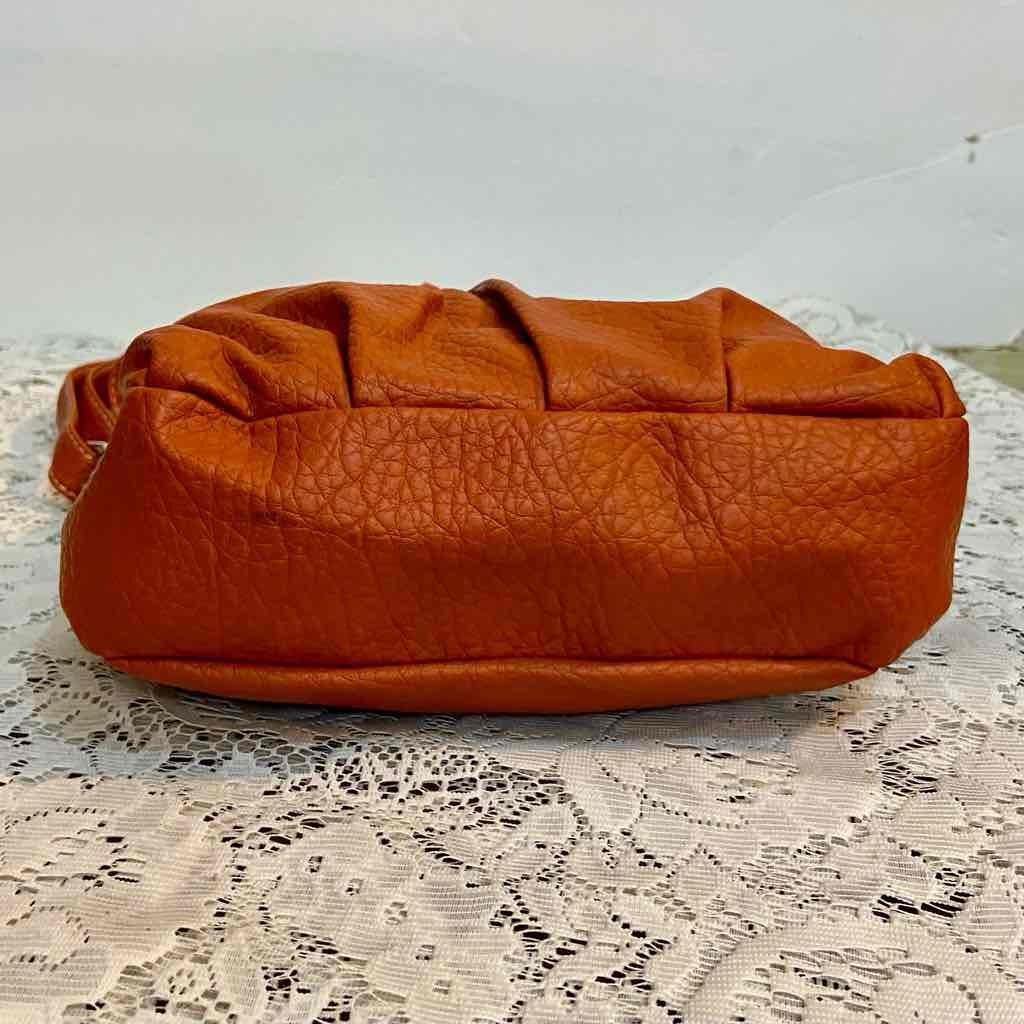 Rosetti Orange Faux Leather Handbag-Crossbody