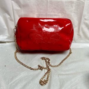 Vintage, Christian Lacroix Rouge Red Crossbody Pouch Bag.