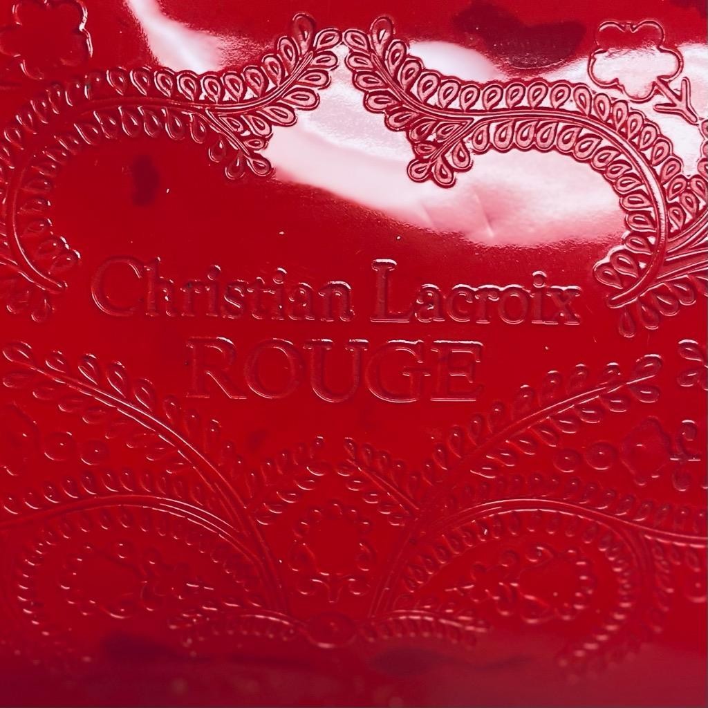 Vintage, Christian Lacroix Rouge Red Crossbody Pouch Bag.