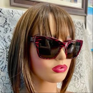 Dolce Gabbana-Italy Stunning Black and Red Tiger Frame Sunglasses 53#20 145 3N