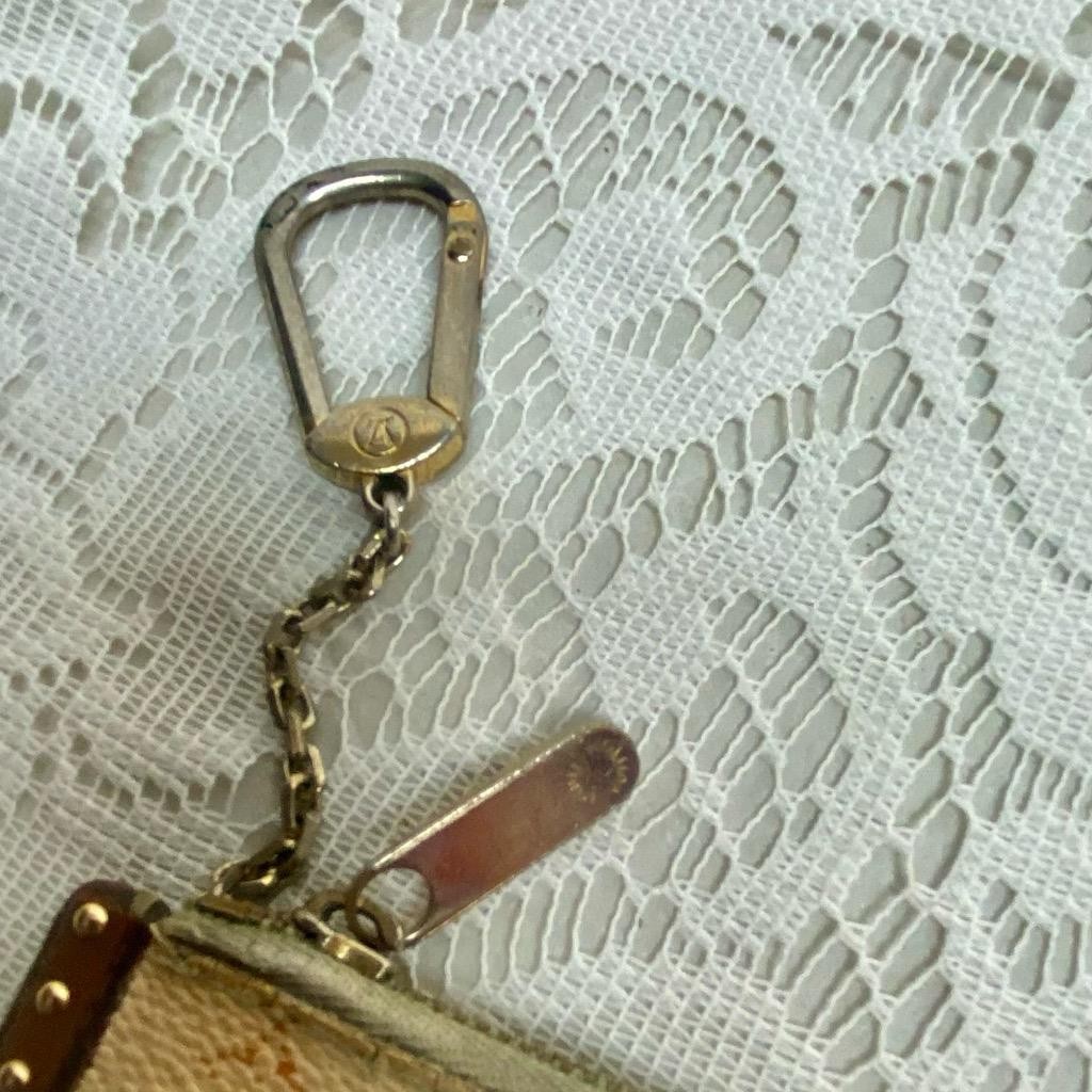 Louis Vuitton, White- Multi Color Mono Coin-Key Case 4.25in x 3.5in(CA1013)