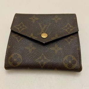 Louis Vuitton, Brown Mono, Mens Multiple Tri-fold Wallet (A) (882AN)