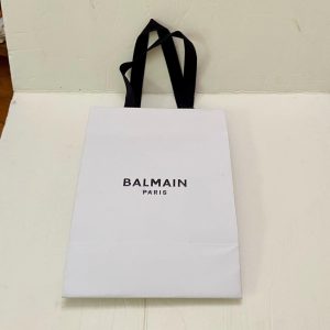 One Balmain White Medium Size Gift Bag