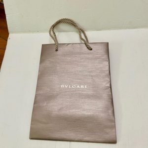 One Bulgari Medium Size metallic Brown Gift Bag