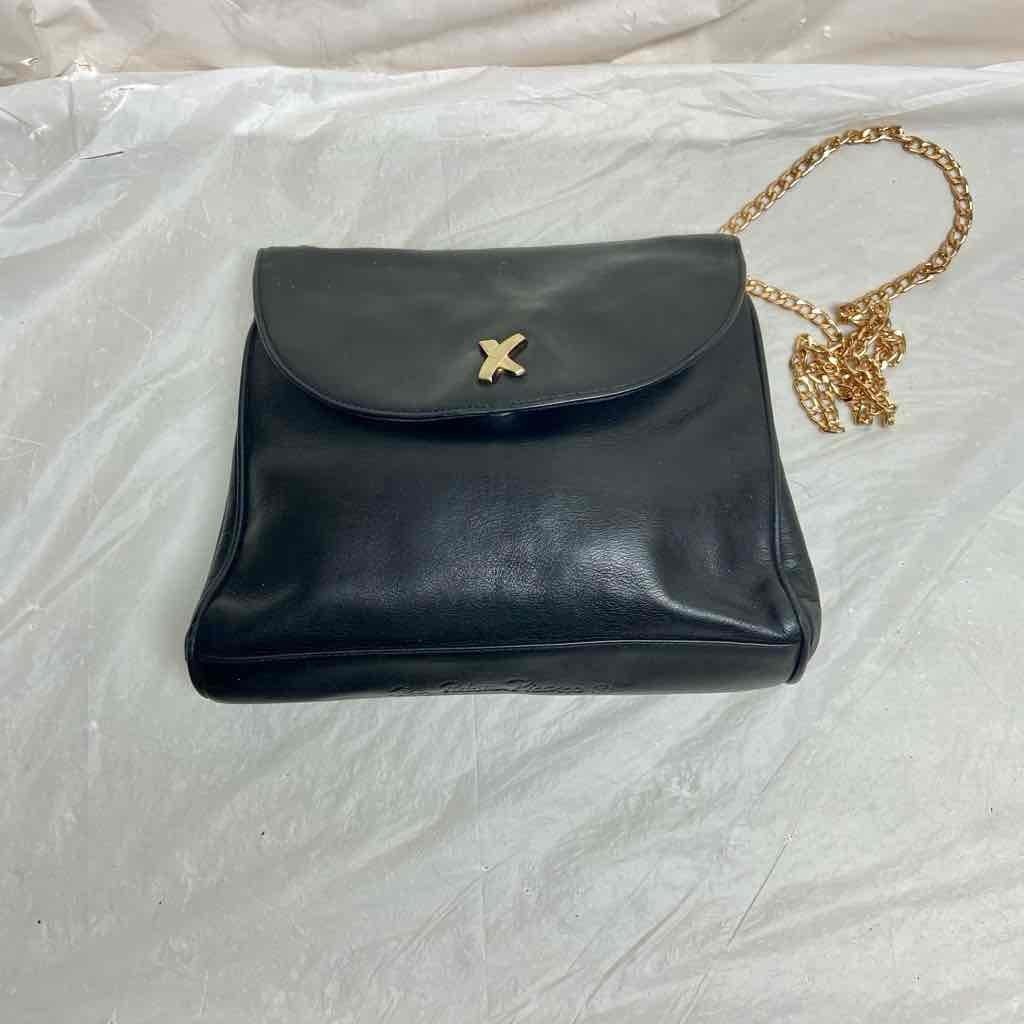 Paloma Picasso, Tiffany’s Designer, Made In Italy, Black Leather, Small, SB CB