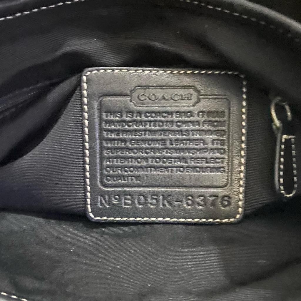 Coach -Soho Vintage Black-White Jacquard Signature Crossbody Bag with Wristlet