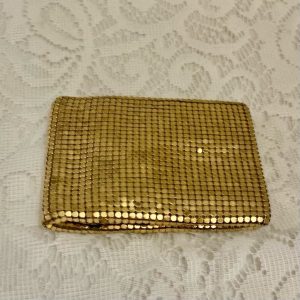 Vintage, Gold Metal MeshWallet 4in x 3in