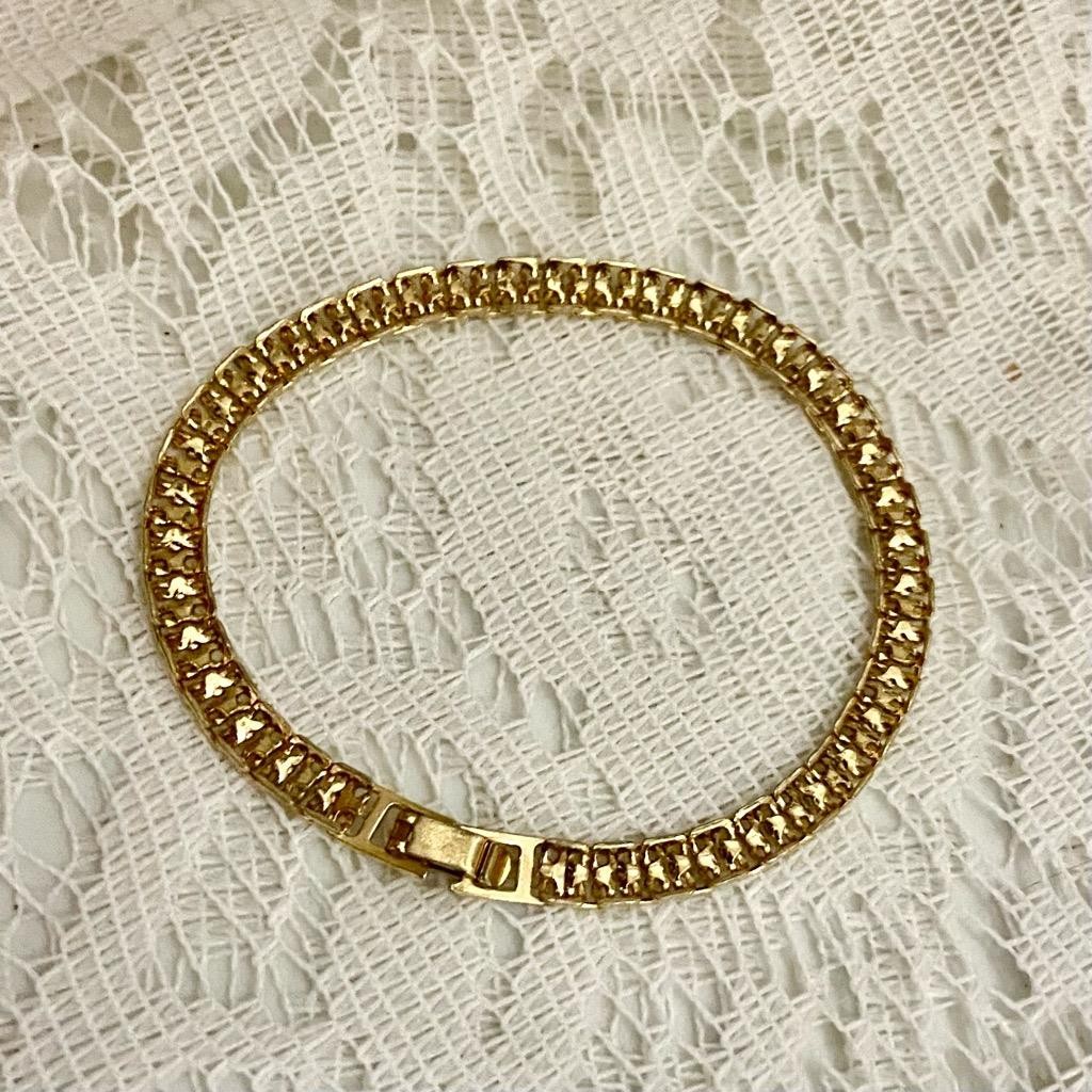 Vintage Lot of 2 Gold Tone Bracelets