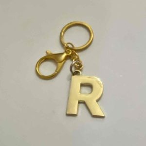 Stunning, 2-Way Gold “R” Monogram Handbag Charm -Key Chain