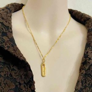 Ferragamo Goldplated Bullet Shaped Charm Pendant Necklace