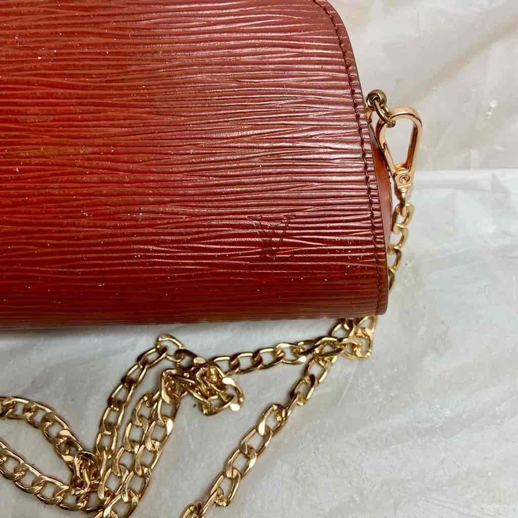 Louis Vuitton Brown oEpi Leather Small Cosmetic Pouch-Crossbody 7in x 4in x 2.5