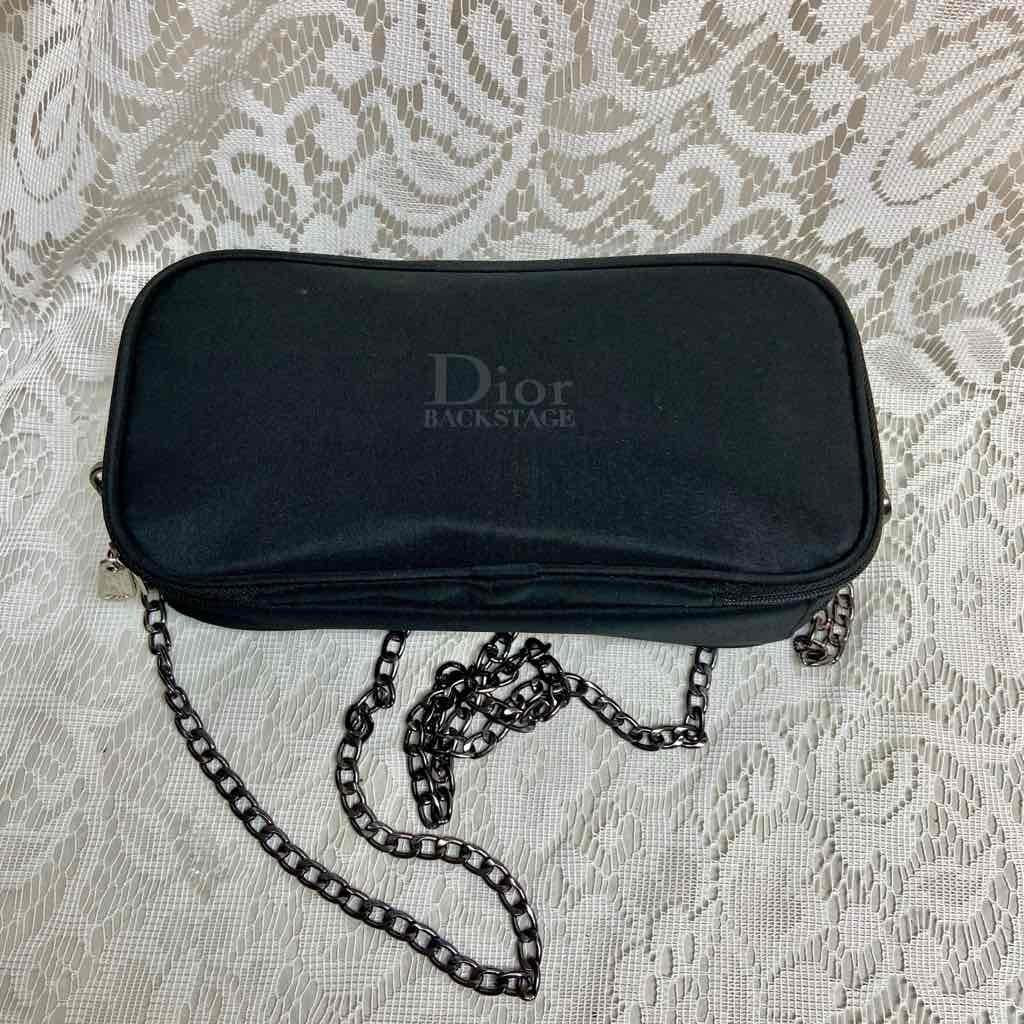 Dior Black Canvas Complimentary Pouch- Crossbody 9in x 4.5in x 2 in