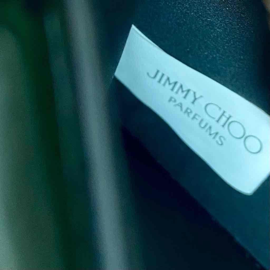 Jimmy Choo Black Faux Patent Leather Pouch-Crossbody 7.5in x 5in x 2.5in