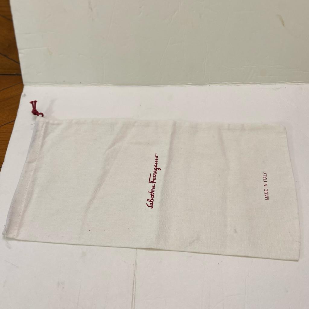 Ferragamo White Shoe Size Dust Bag 16in x 8 in