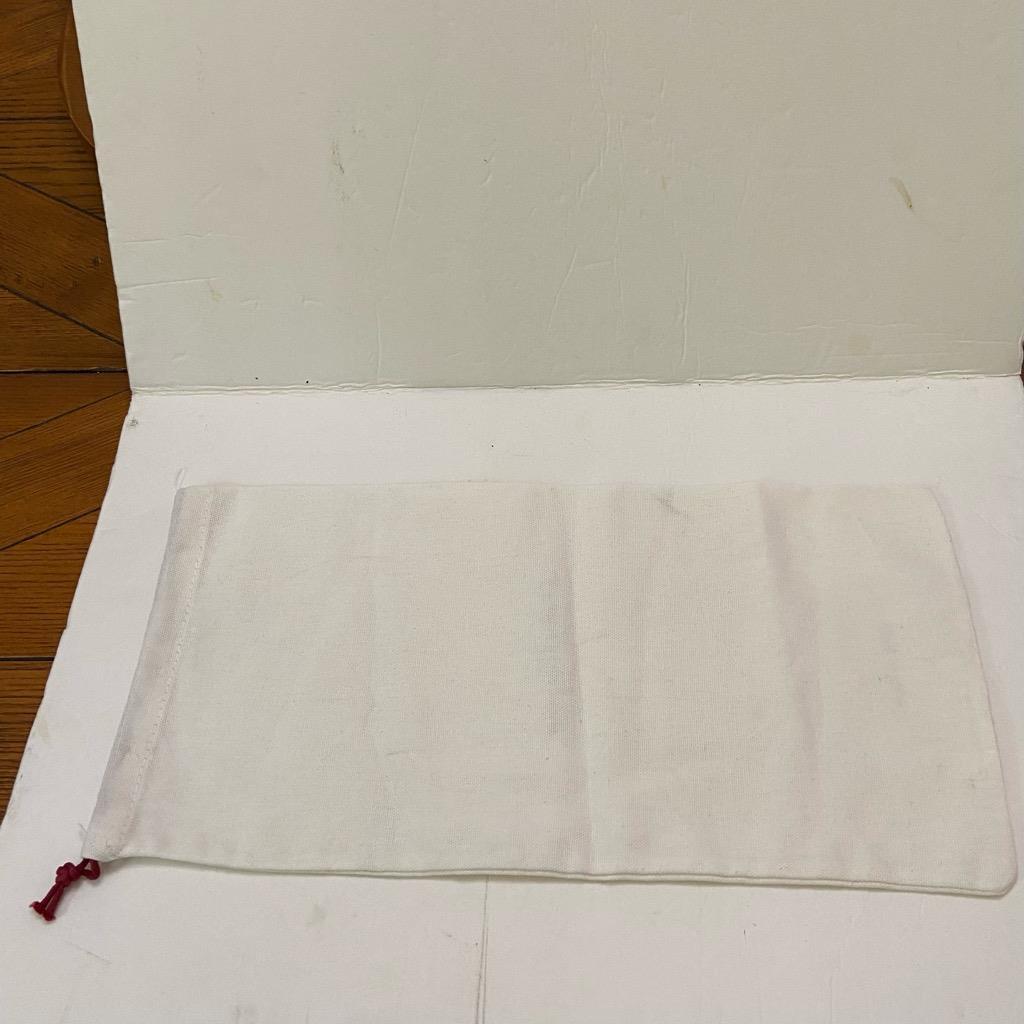 Ferragamo White Shoe Size Dust Bag 16in x 8 in