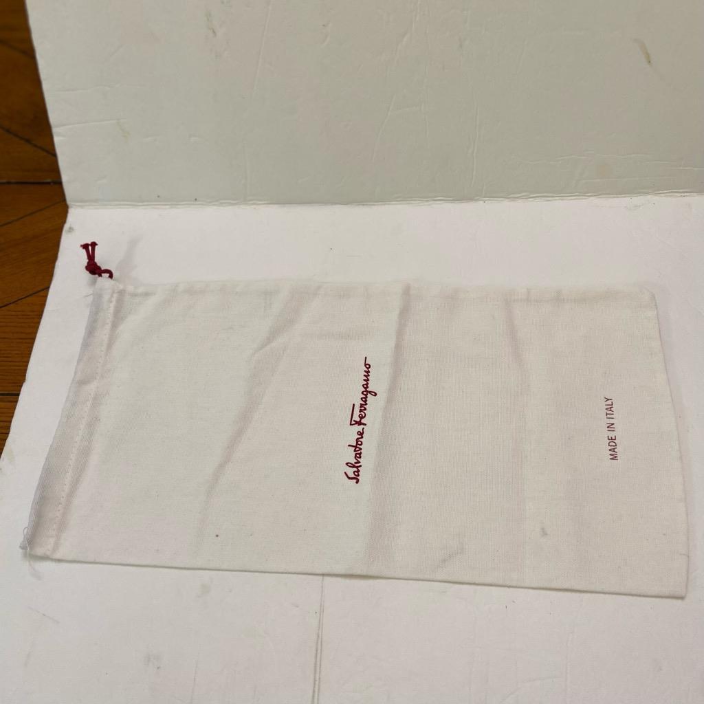 Ferragamo White Shoe Size Dust Bag 16in x 8 in