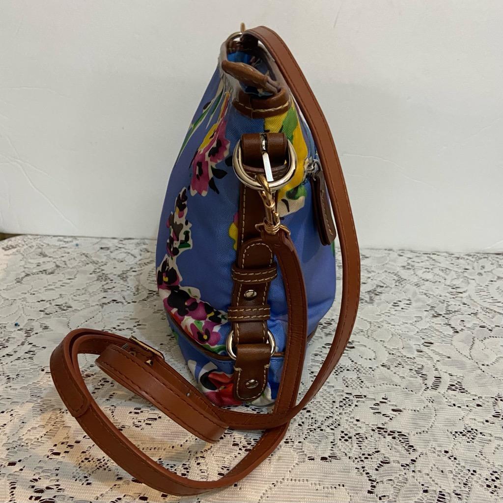 Chaps, Blue Floral Crossbody Bag