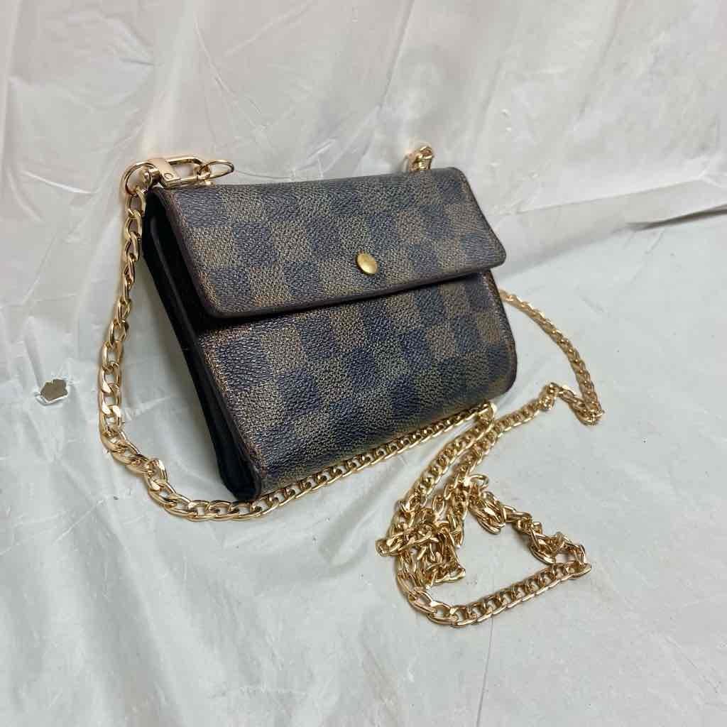 Authentic, Louis Vuitton, Damier Ebene, Bi-fold Passport Wallet Crossbody 6in x