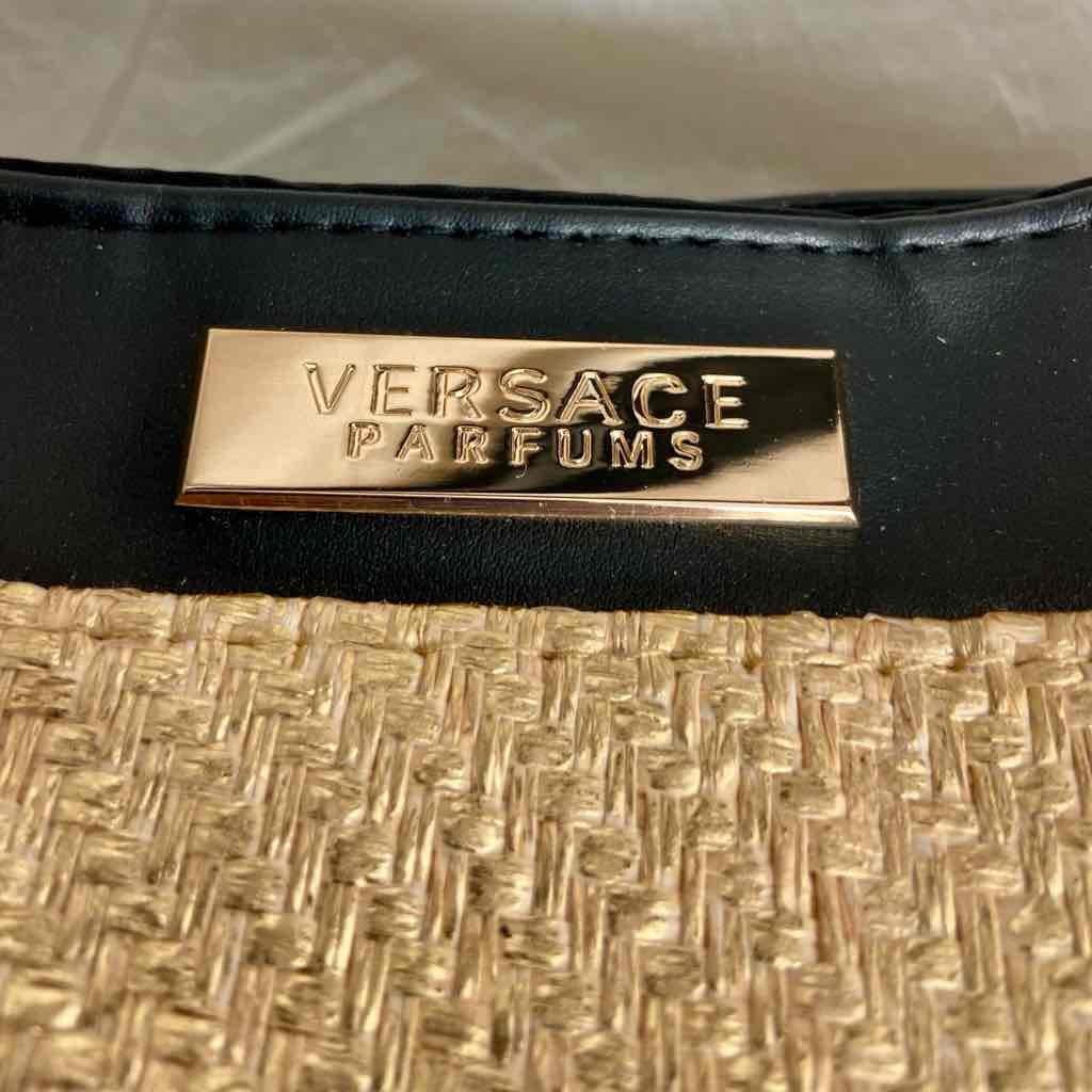 Versace, Rare, Large, Gilded Hemp VIP Complimentary Tote 16in x 13in x 8.5in
