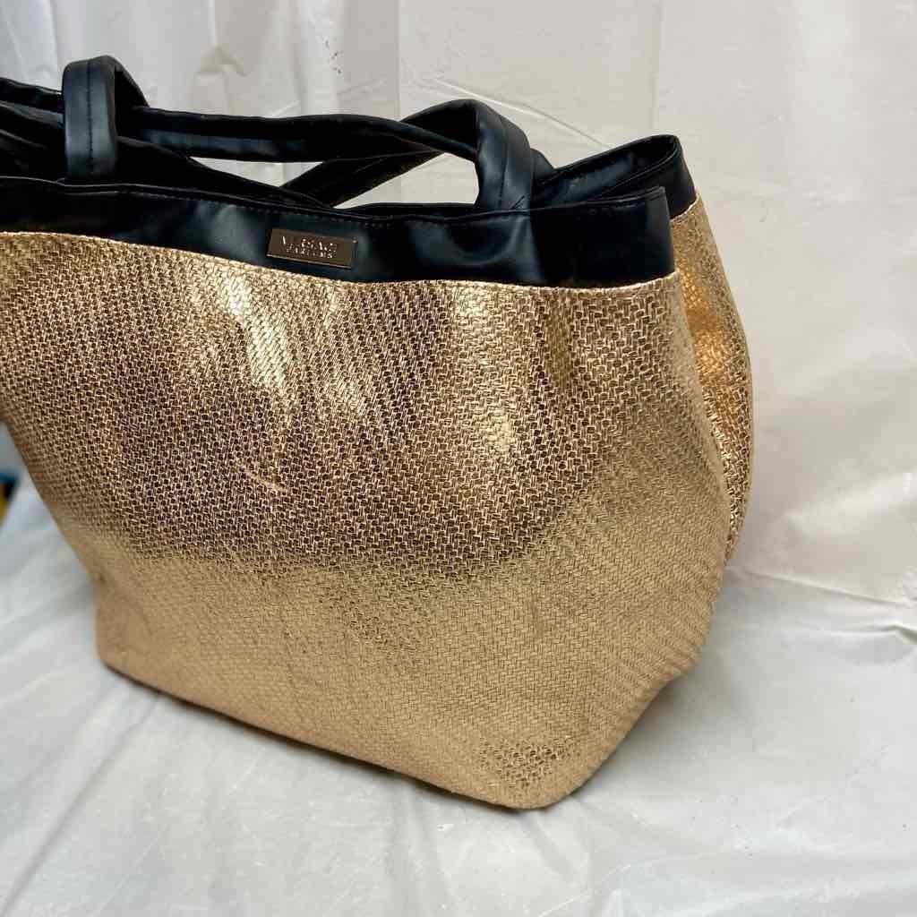 Versace, Rare, Large, Gilded Hemp VIP Complimentary Tote 16in x 13in x 8.5in