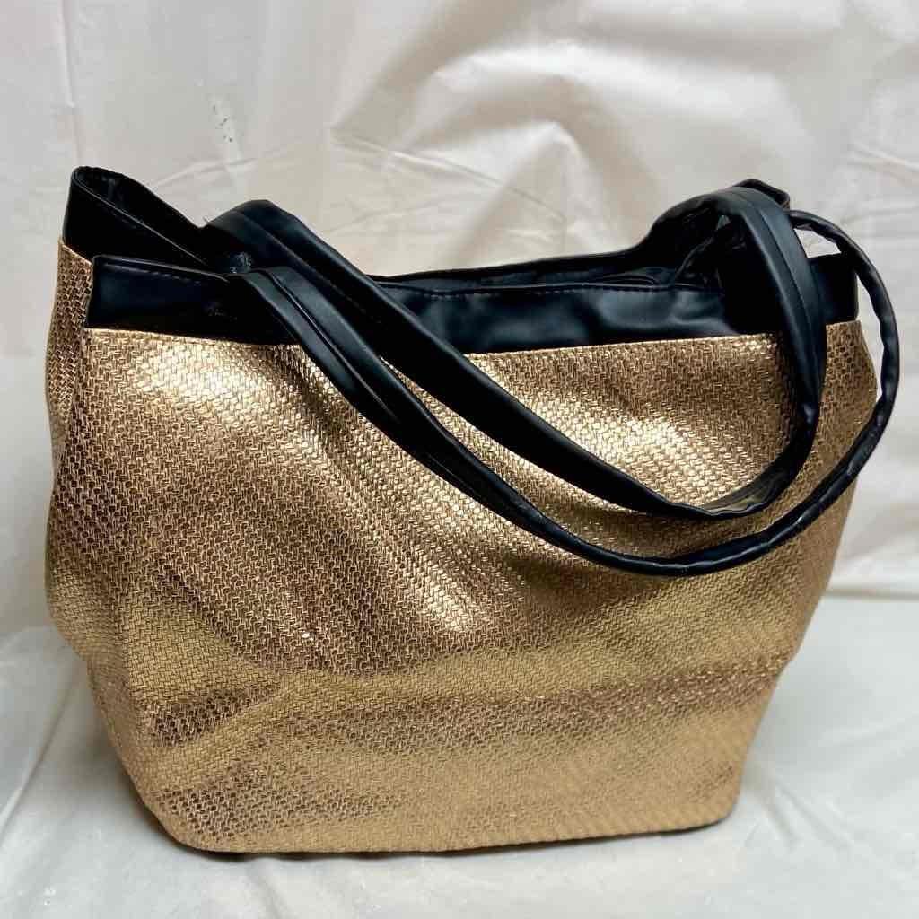 Versace, Rare, Large, Gilded Hemp VIP Complimentary Tote 16in x 13in x 8.5in