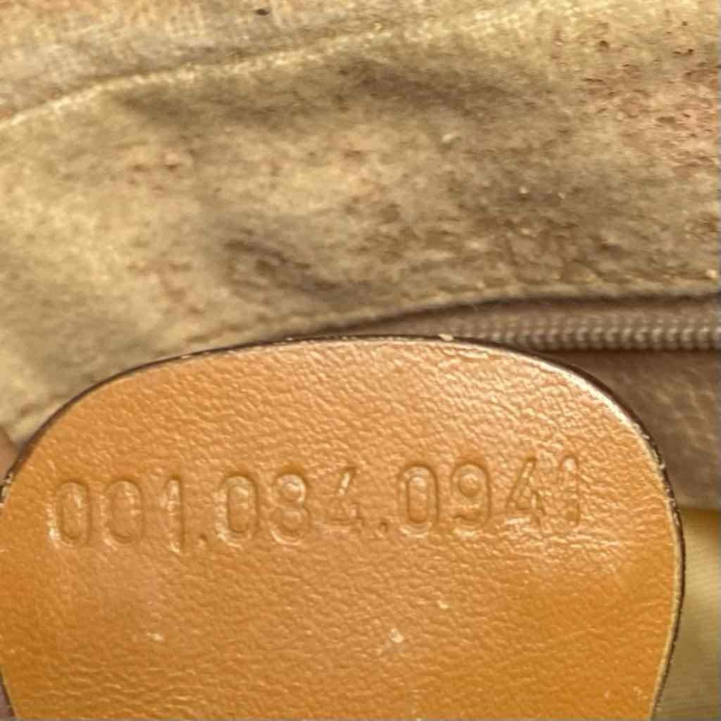 Vintage, Rare, Gucci, Tan Coated Canvas with Tan Leather Crossbody Bag