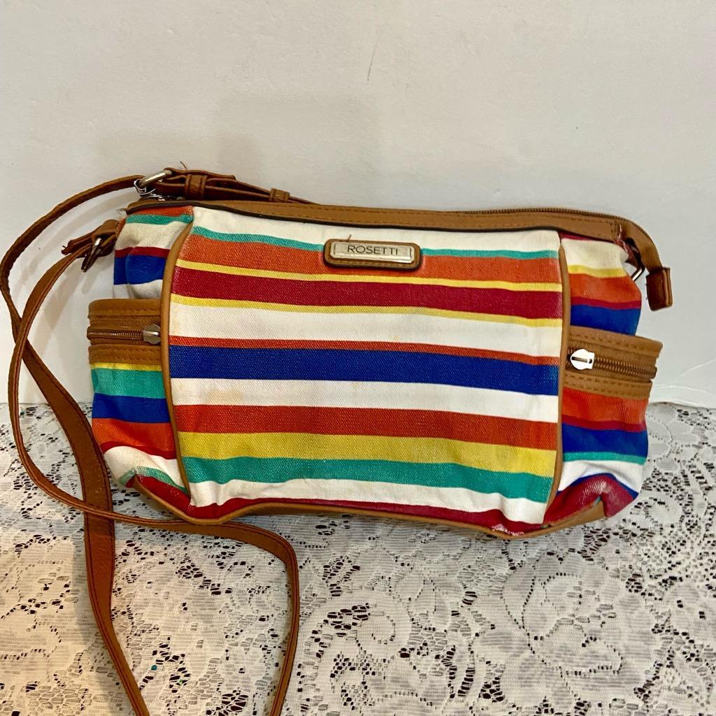 Rosetti Multicolor Stripes Crossbody Bag
