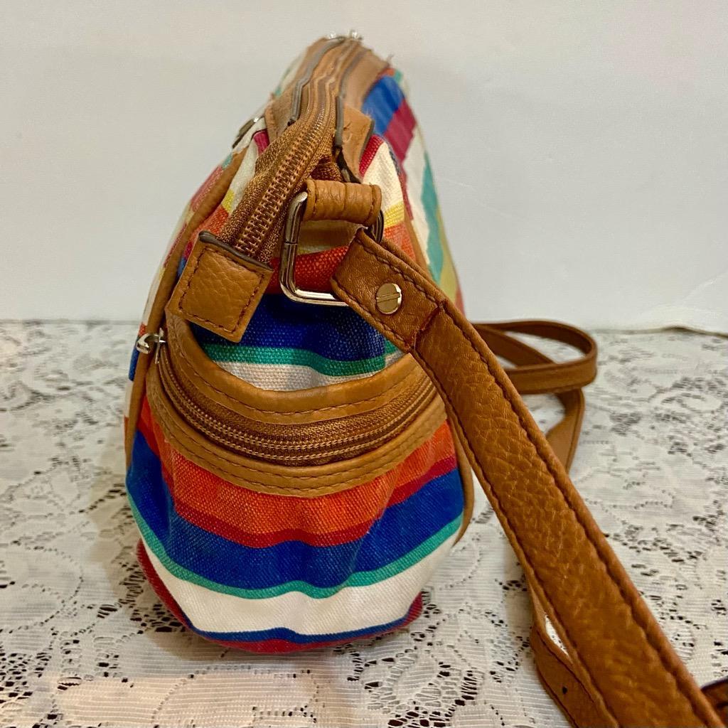 Rosetti Multicolor Stripes Crossbody Bag