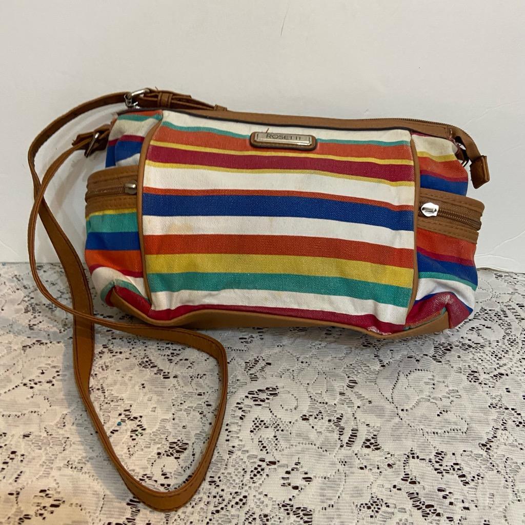 Rosetti Multicolor Stripes Crossbody Bag