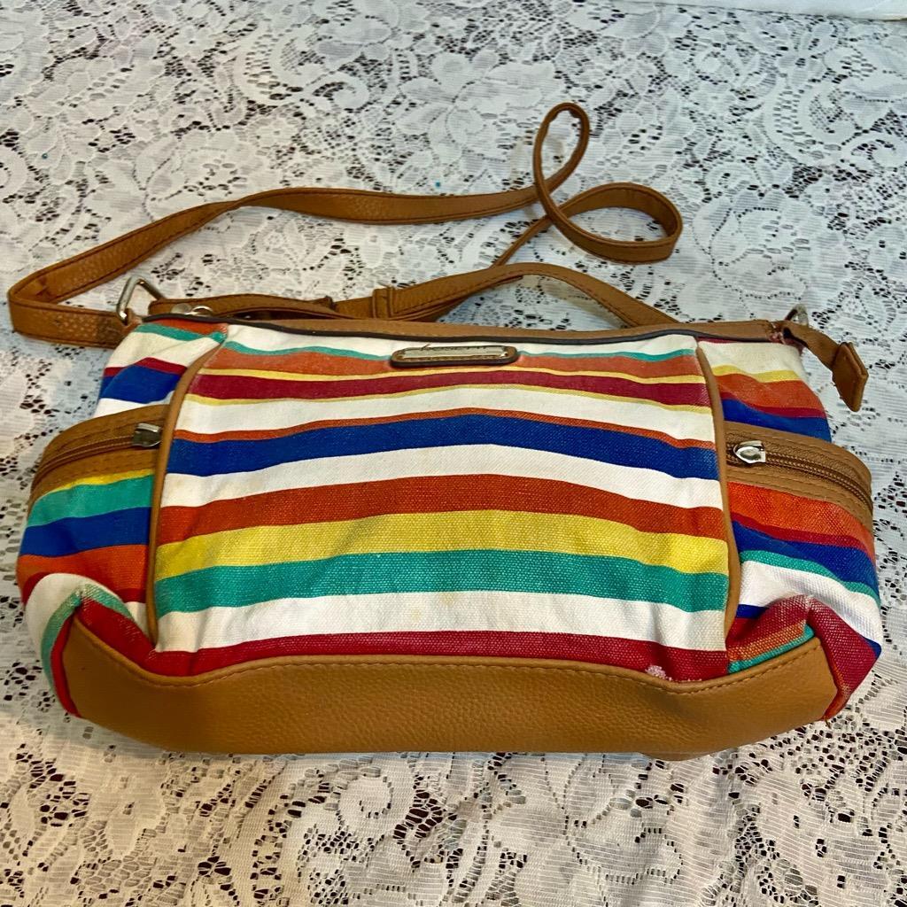 Rosetti Multicolor Stripes Crossbody Bag