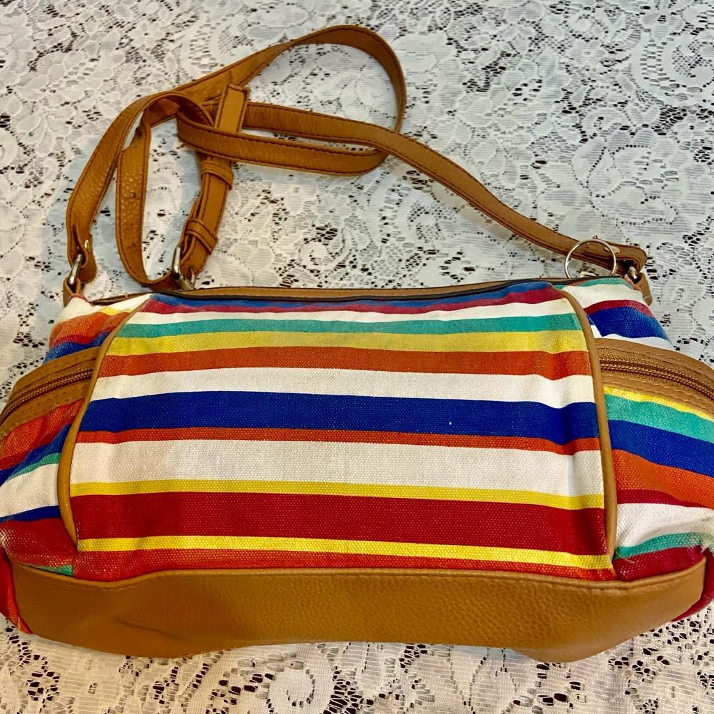 Rosetti Multicolor Stripes Crossbody Bag