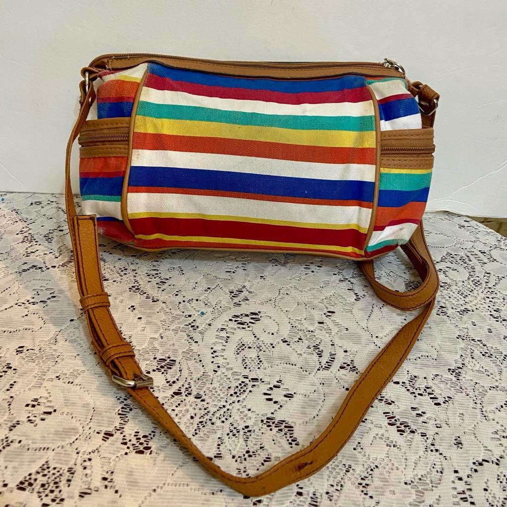 Rosetti Multicolor Stripes Crossbody Bag