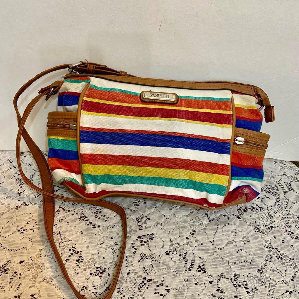 Rosetti Multicolor Stripes Crossbody Bag