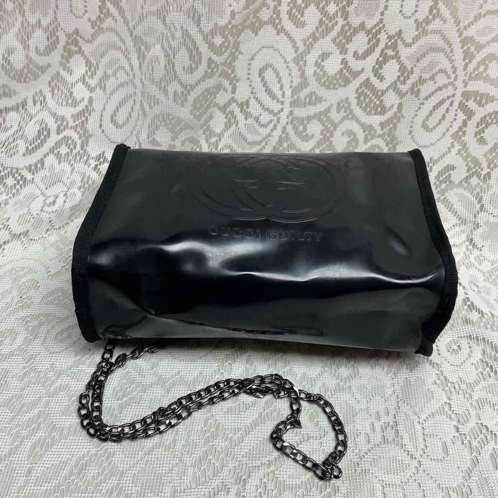 Vintage, Rare, Gucci Guilty, Black Enamel Amenity- Complimentary Pouch Crossbody