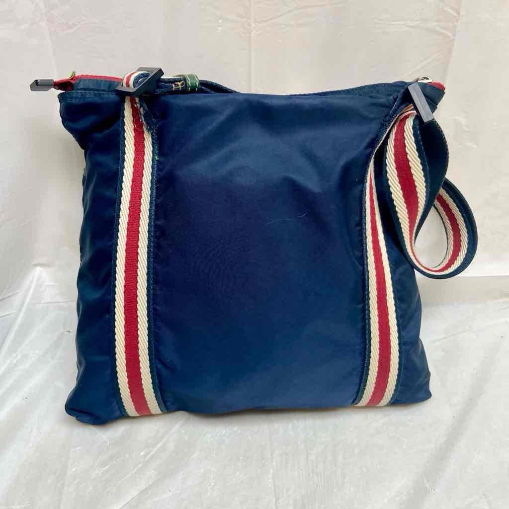 Vintage, Rare, Gucci, Nylon, Red, White and Blue Shoulder-Crossbody Bag