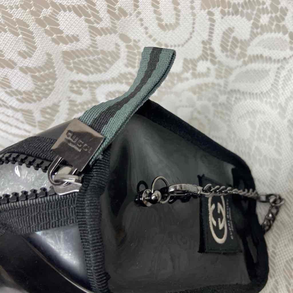 Vintage, Rare, Gucci Guilty, Black Enamel Amenity- Complimentary Pouch Crossbody