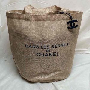 Chanel Large Beige Jute Complimentary- Tote