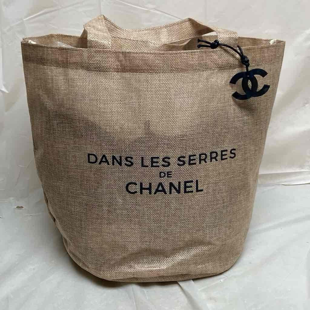 Chanel Large Beige Jute Complimentary- Tote