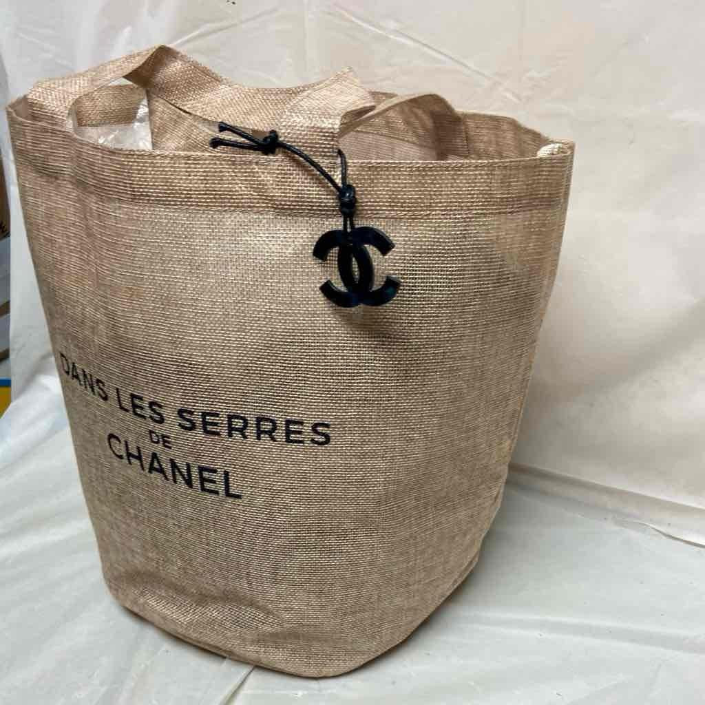 Chanel Large Beige Jute Complimentary- Tote