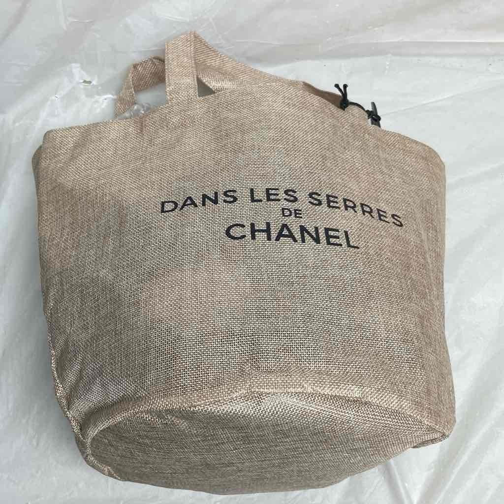 Chanel Large Beige Jute Complimentary- Tote