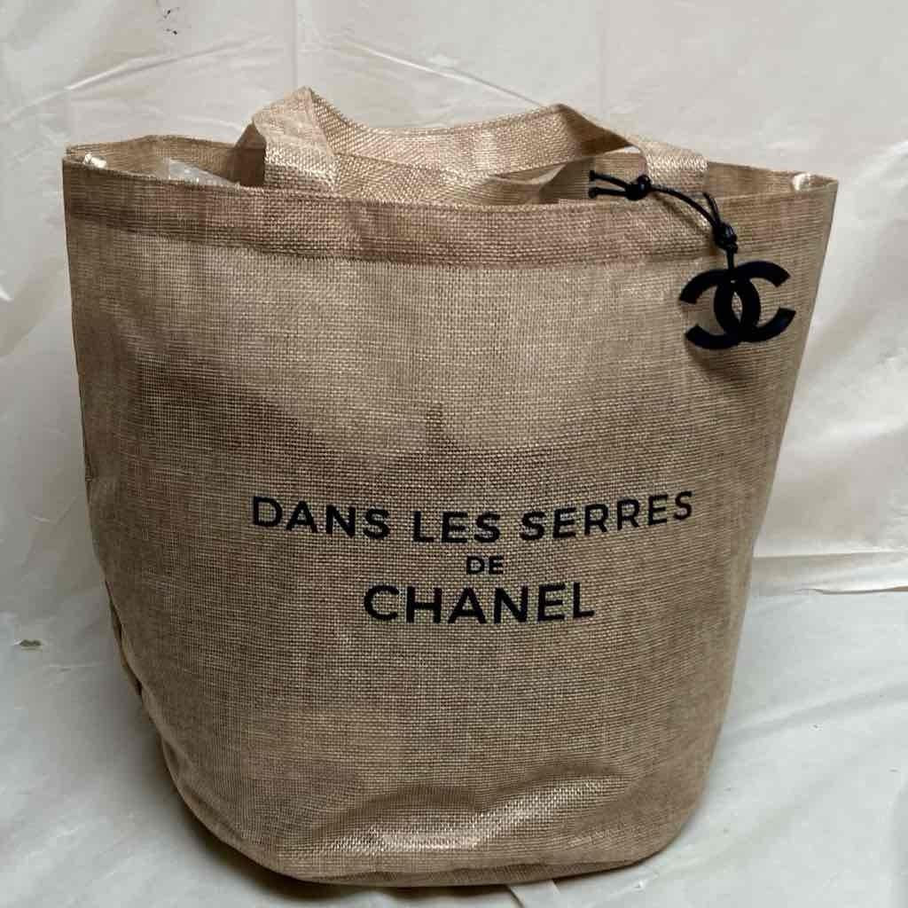 Chanel Large Beige Jute Complimentary- Tote